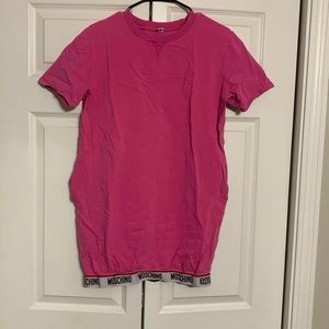 Moschino Pink Bodycon Stretch Dress with Pockets